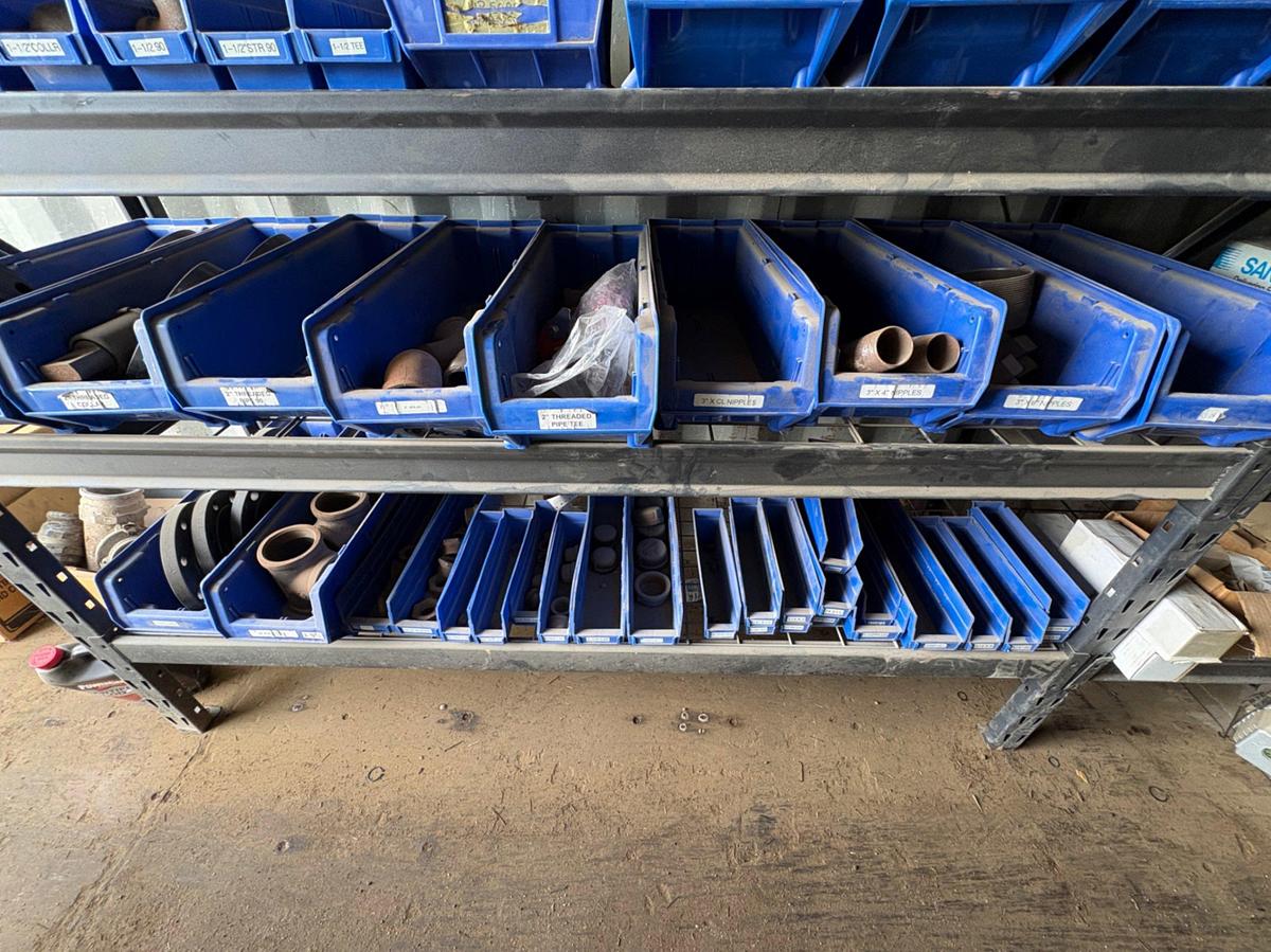 Used Entire contents of parts container