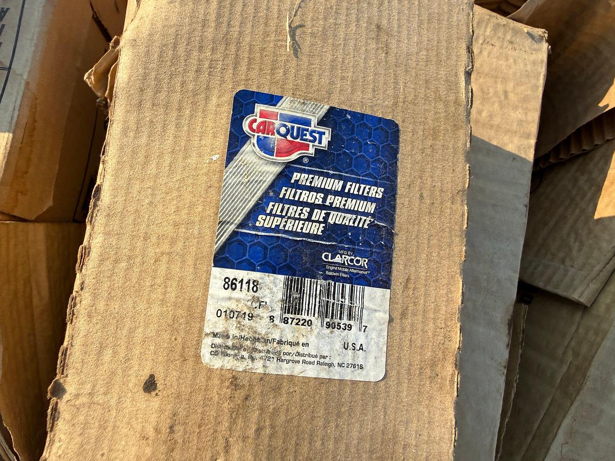 Used (2) PALLETS W/ CAT, CARQUEST, & DONALDSON FILTERS