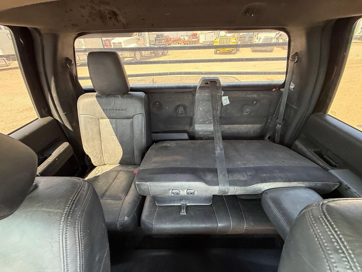 Used 2016 FORD F-350 SUPER DUTY CREW CAB FLATBED TRUCK, 4X4