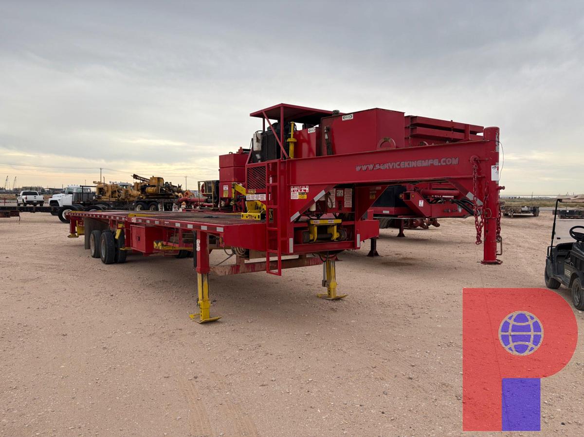 Used 2022 SERVICE KING 40’ X 102” T/A GOOSENECK HYDRAULIC PIPE HANDLER