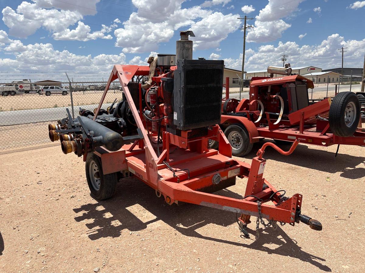 Used 2011 GODWIN PUMPS WATER TRANSFER PUMP MTD ON S/A BUMPER PULL TRAILER
