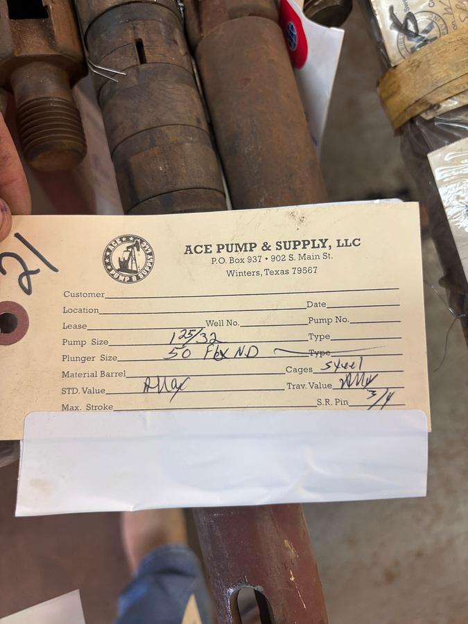 Used 1-25/32” 50ND FLEX CS/ STAND VALVE PLUNGER