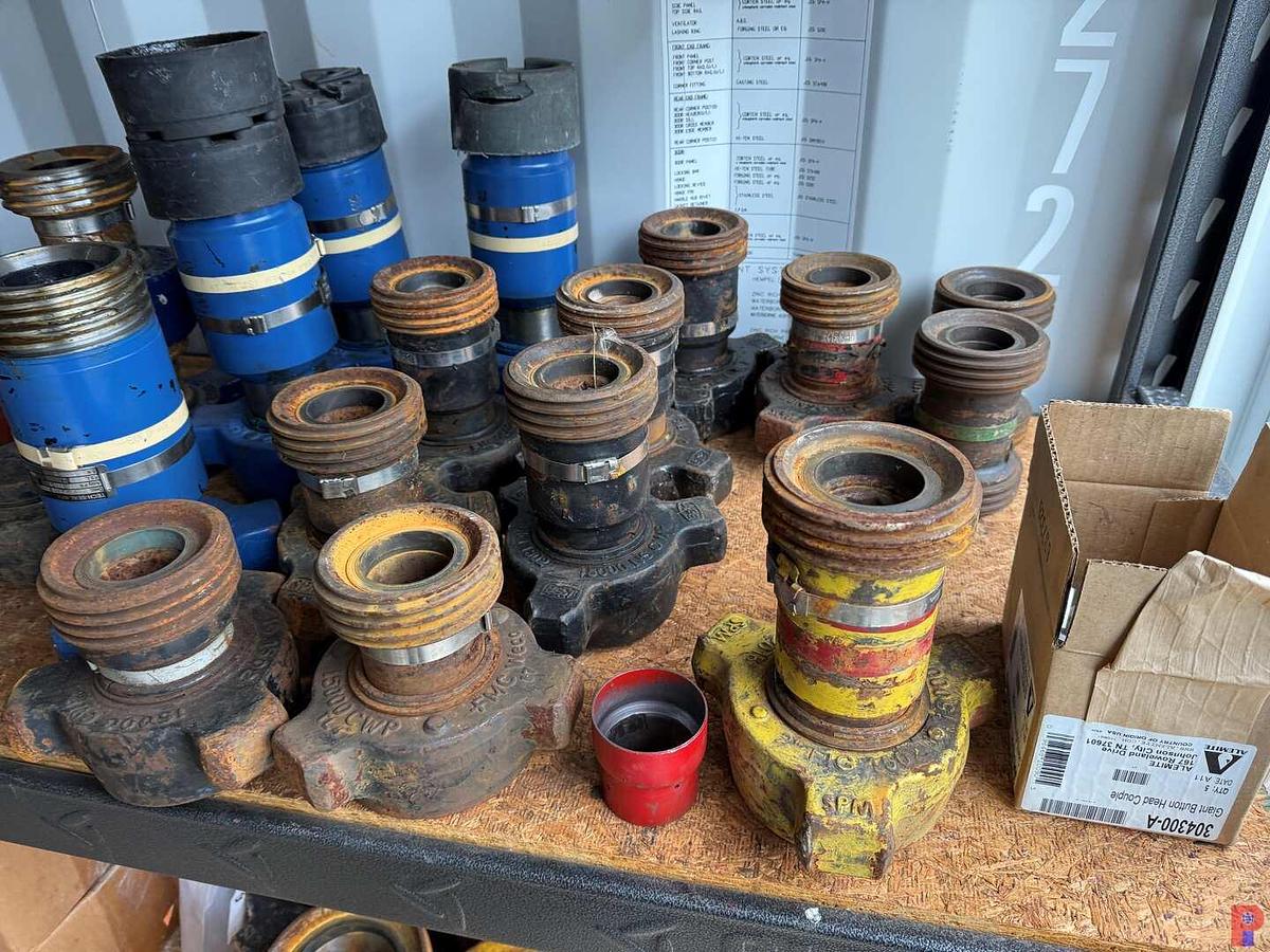 Used SHELF1- W/ (10) FIG 1502 15K WP, 1’-2” PUP JTS, (12) UNIONS, (4) 11”LG SPACER ASSY,  (4) BUTTON HEAD COUPLERS