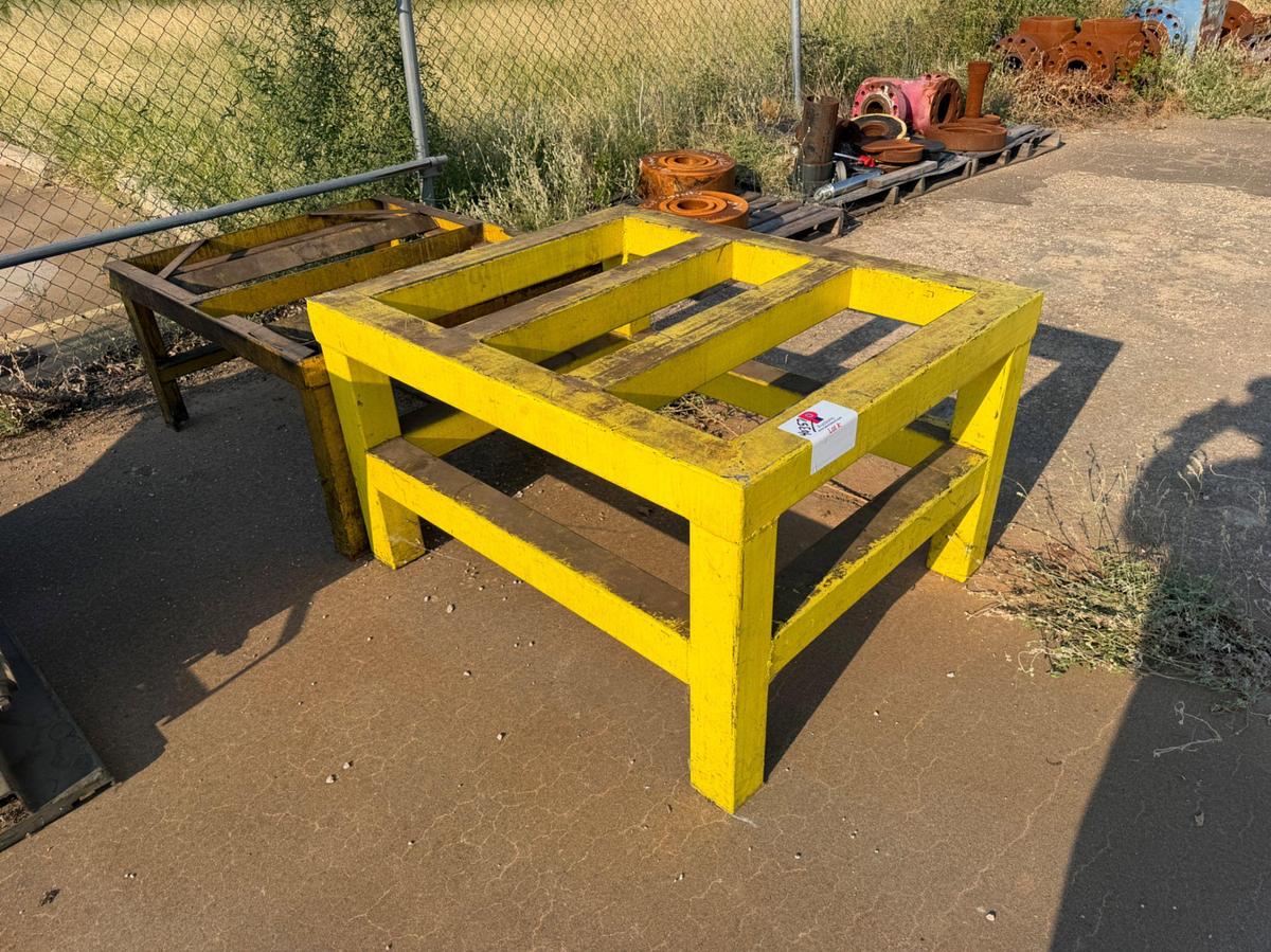 Used (2) 4’ Metal tables/stands