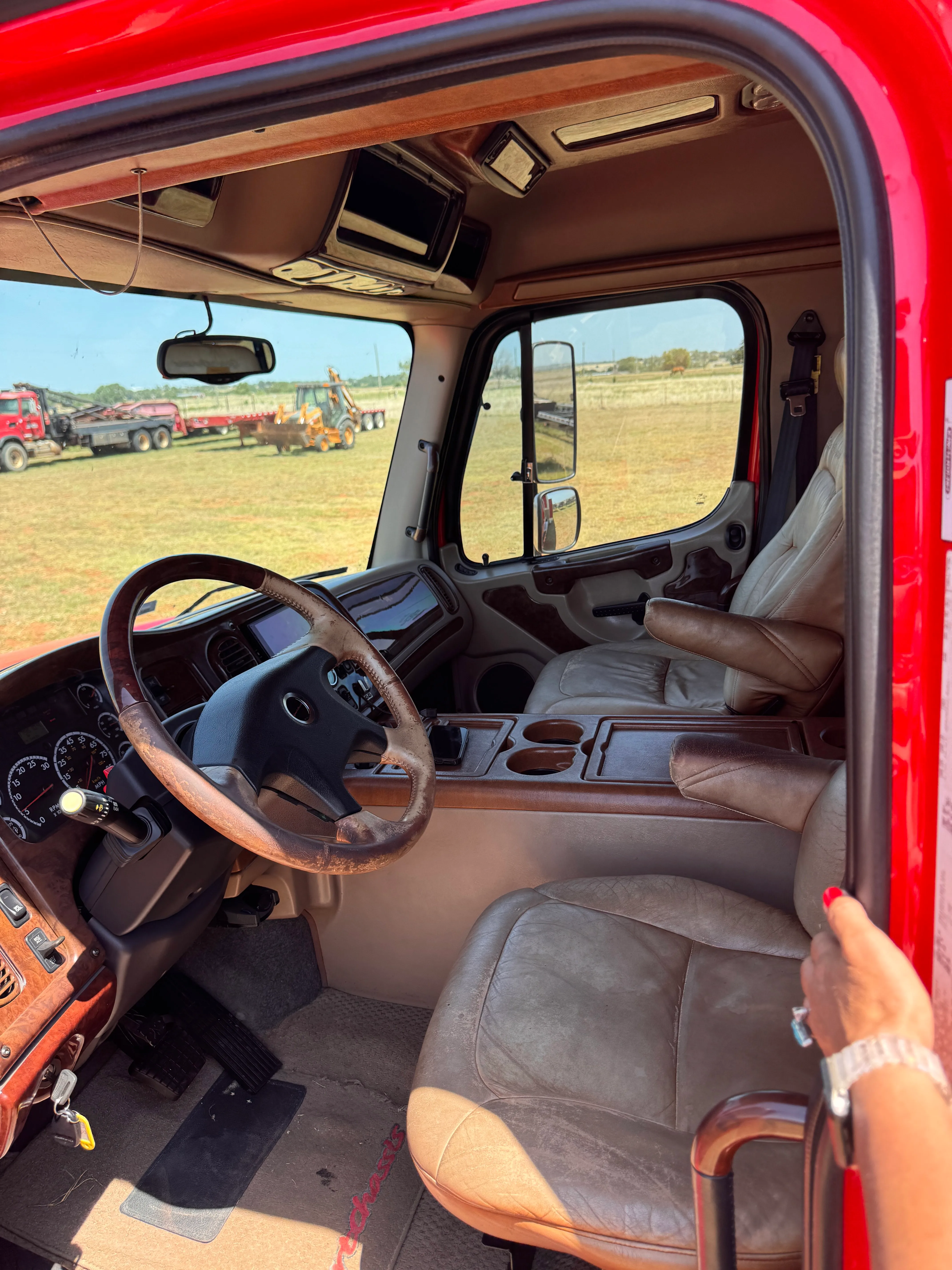 Used 2007 Freightliner M2 & Race Car Stacker Trailer Package