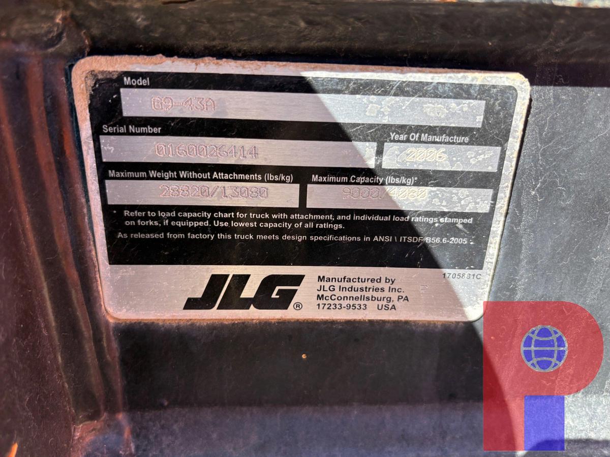 Used 2006 JLG G9-43A 9,000LBS TELEHANDLER (INOPERABLE)