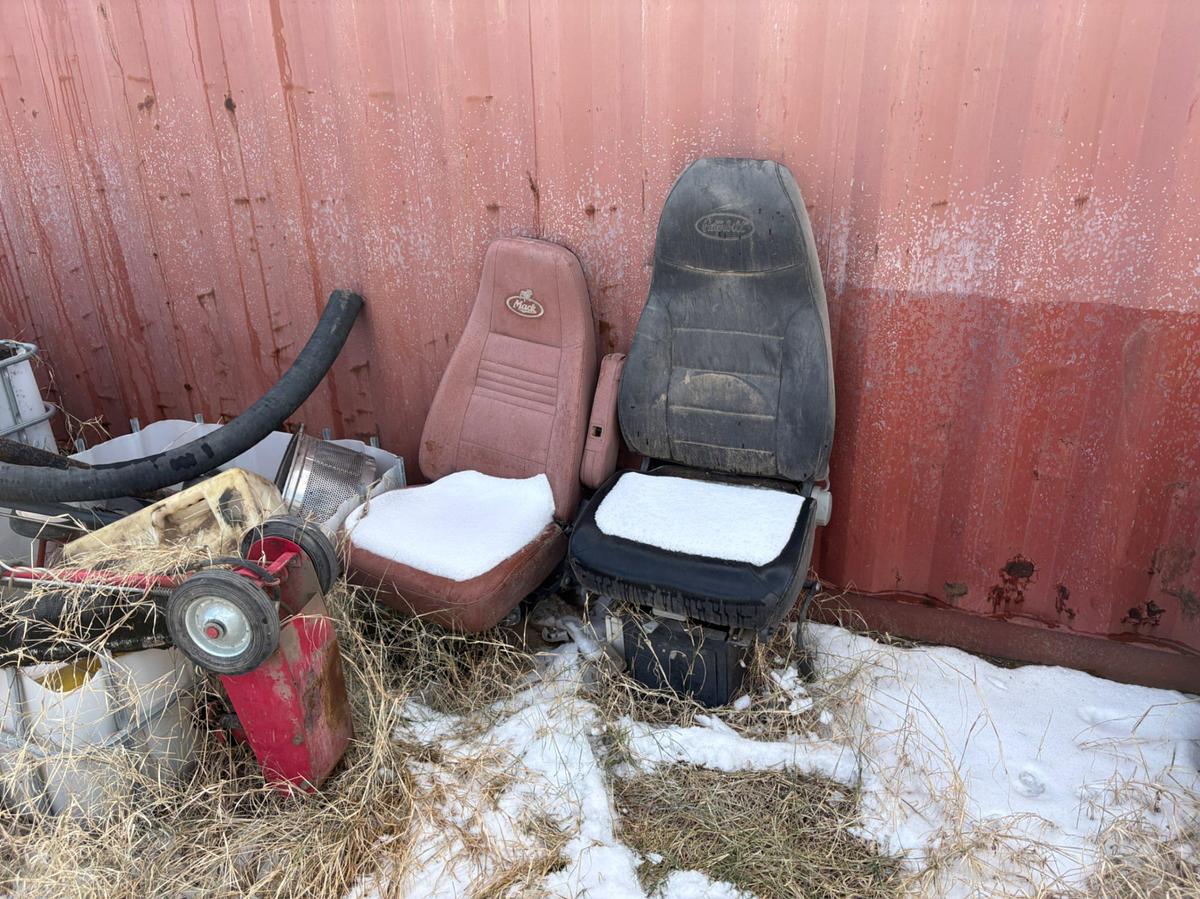 Used (5) totes of assorted truck parts