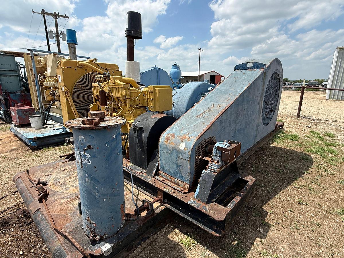 Used IDEAL C-250 DUPLEX MUD PUMP P/B CAT 3406TA, SKIDDED