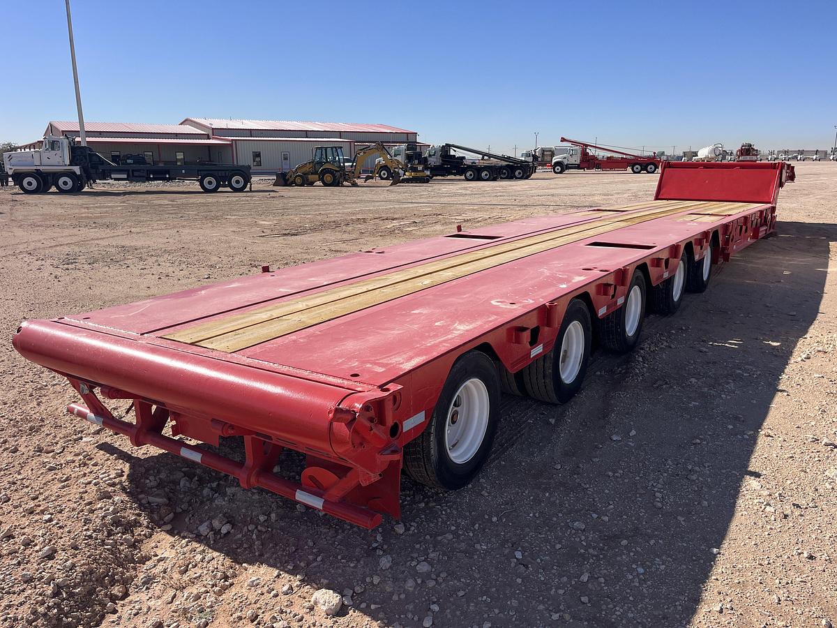 Used 2011 ASPEN 5-AXLE SCISSOR NECK OILFIELD LOWBOY TRAILER