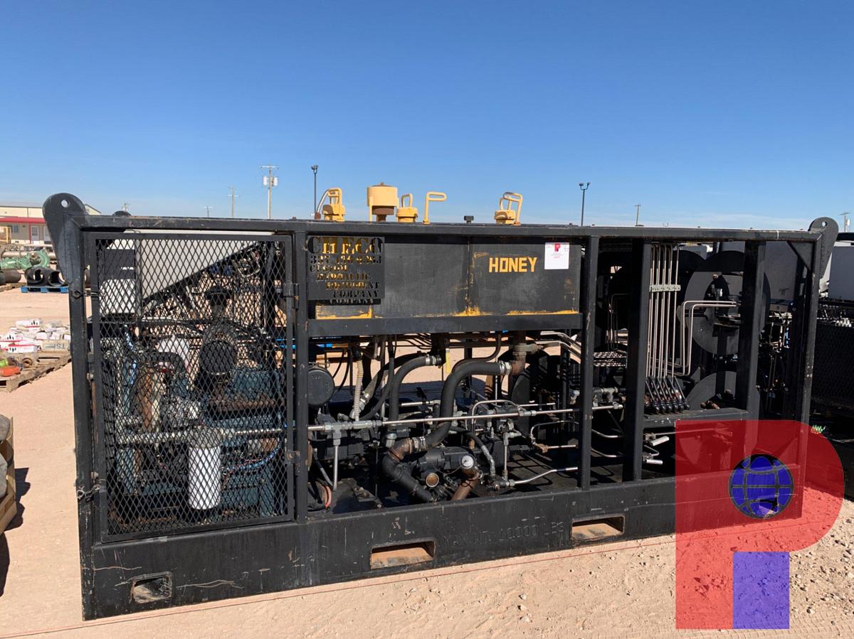 Used CHECO SKIDDED GREASE INJECTION UNIT 12’ X 7’