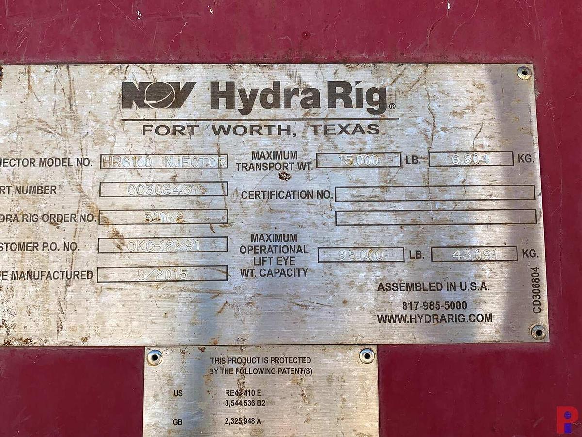 Used 2015 HYDRA RIG HR6100 INJECTOR W/ PACKOFF