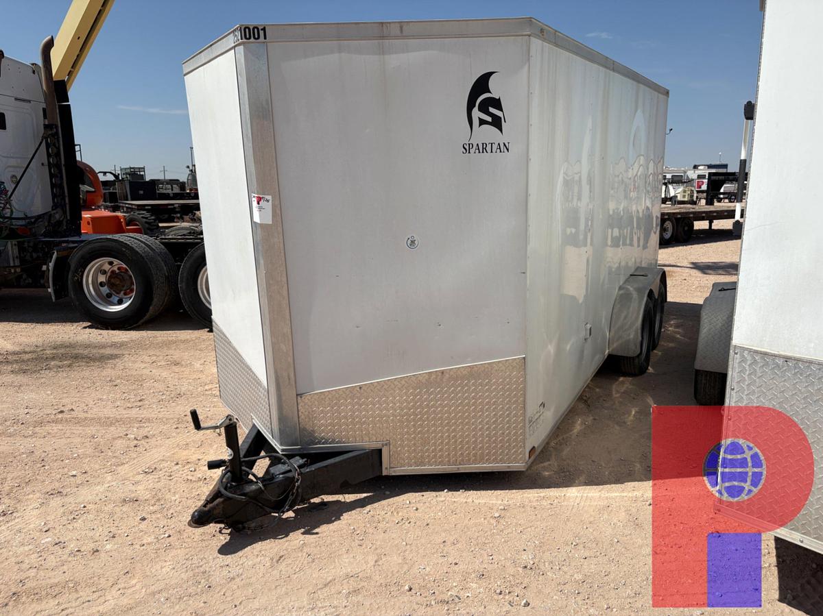 Used 2021 SPARTAN CARGO 16’ X 7’BT/A BUMPER PULL ENCLOSED TRIALER