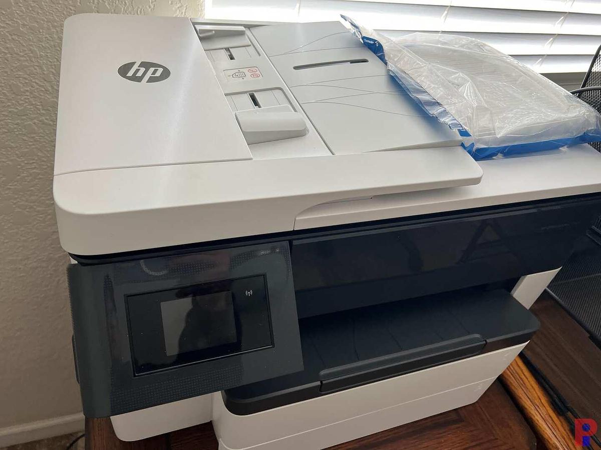 Used CONTENTS OF OFFICE THAT INCLUDE 30"X62" WOOD DESK, L-SHAPED WOOD DESK, & SEE DETAILS