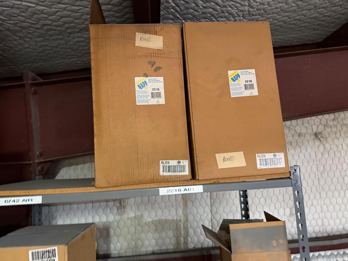 Used 20-SHELVE SECTION OF (180+) VARIOUS WIX , DONALDSON, & RELATED FILTERS