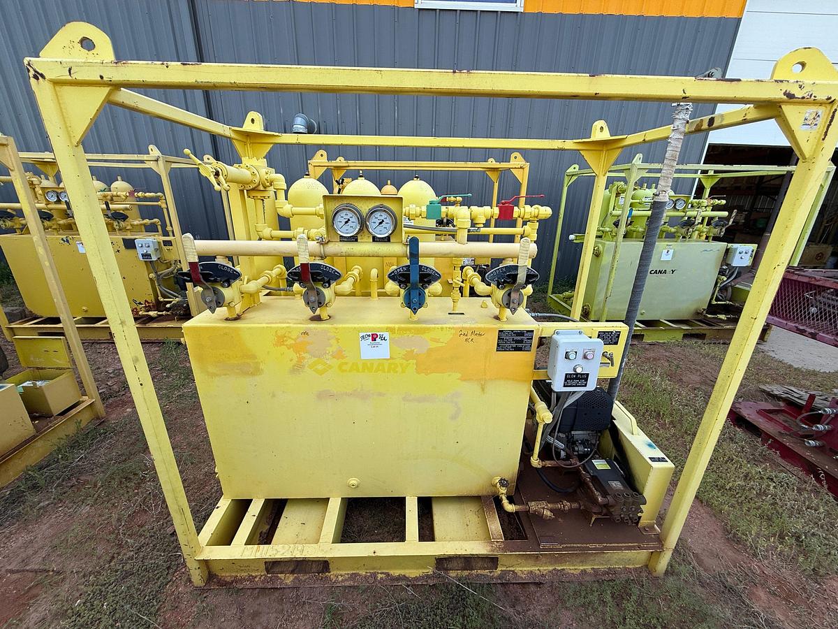 Used MEYER 3K WP DIESEL POWERED 4-STATION ACCUMULATOR CLOSING UNIT, SKIDDED
