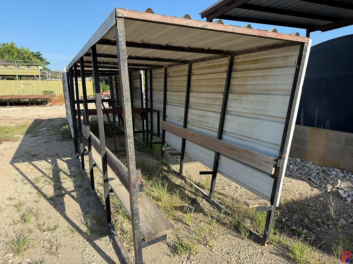 Used (2) 16’L X 76”W X 88” COOL DOWN TRAILER CANOPIES / ROOF TOPS