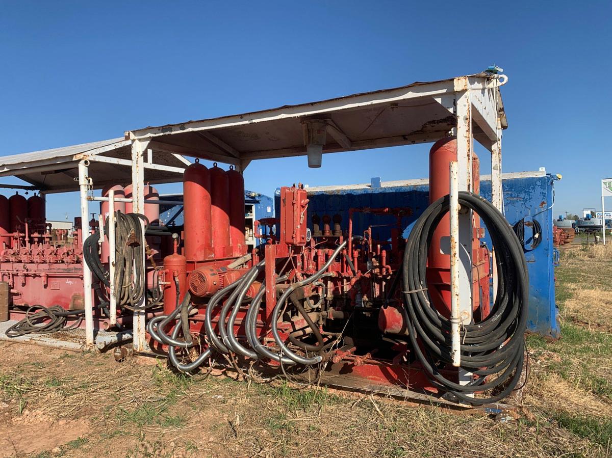 Used 15’ L x 8’ W x 11’ T Skidded BOP Closing Unit