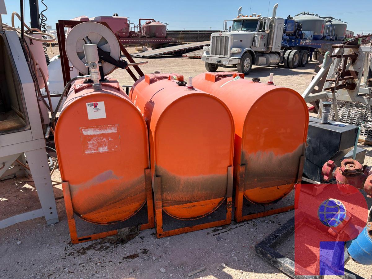 Used (3) 60” X 27” X 45” OIL STORAGE TANKS