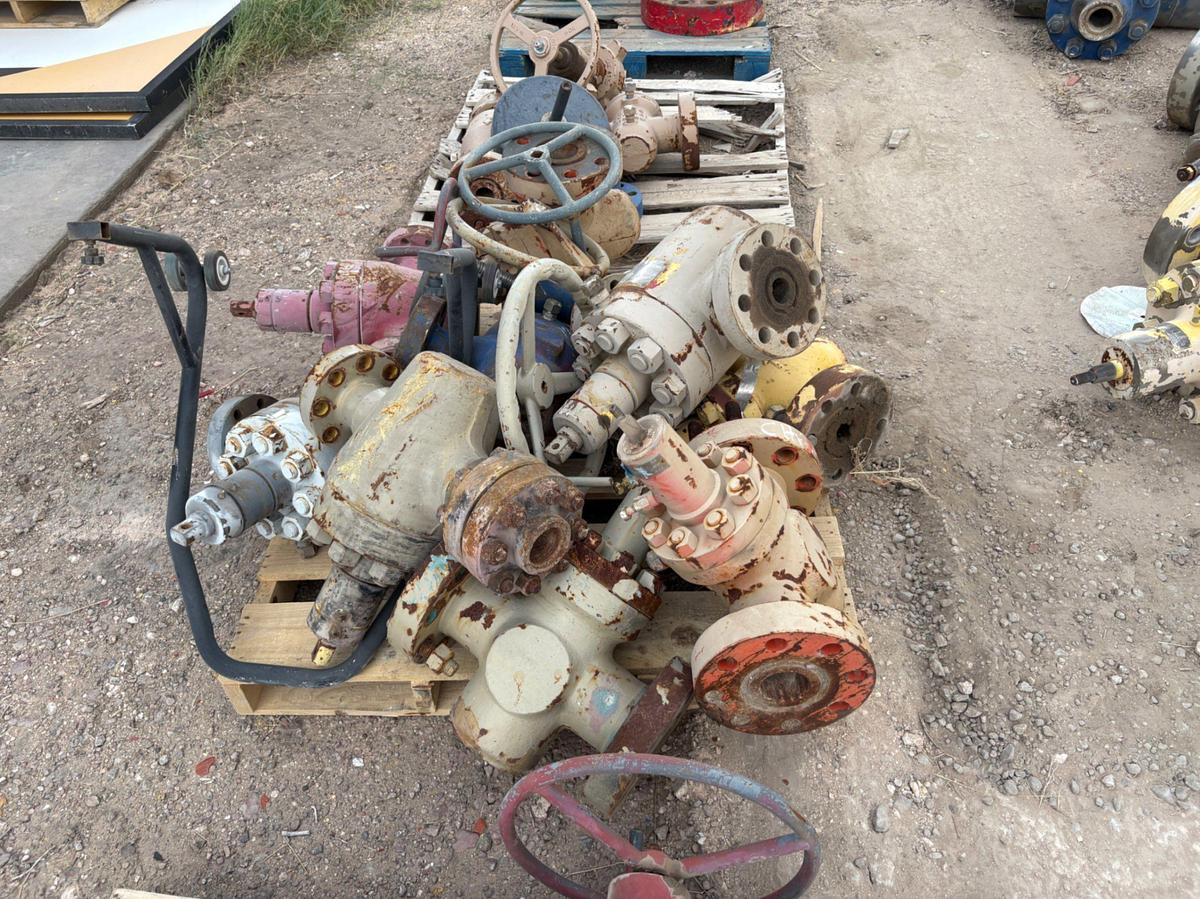 Used (5 pallets) assorted 5K gate valves & test flanges