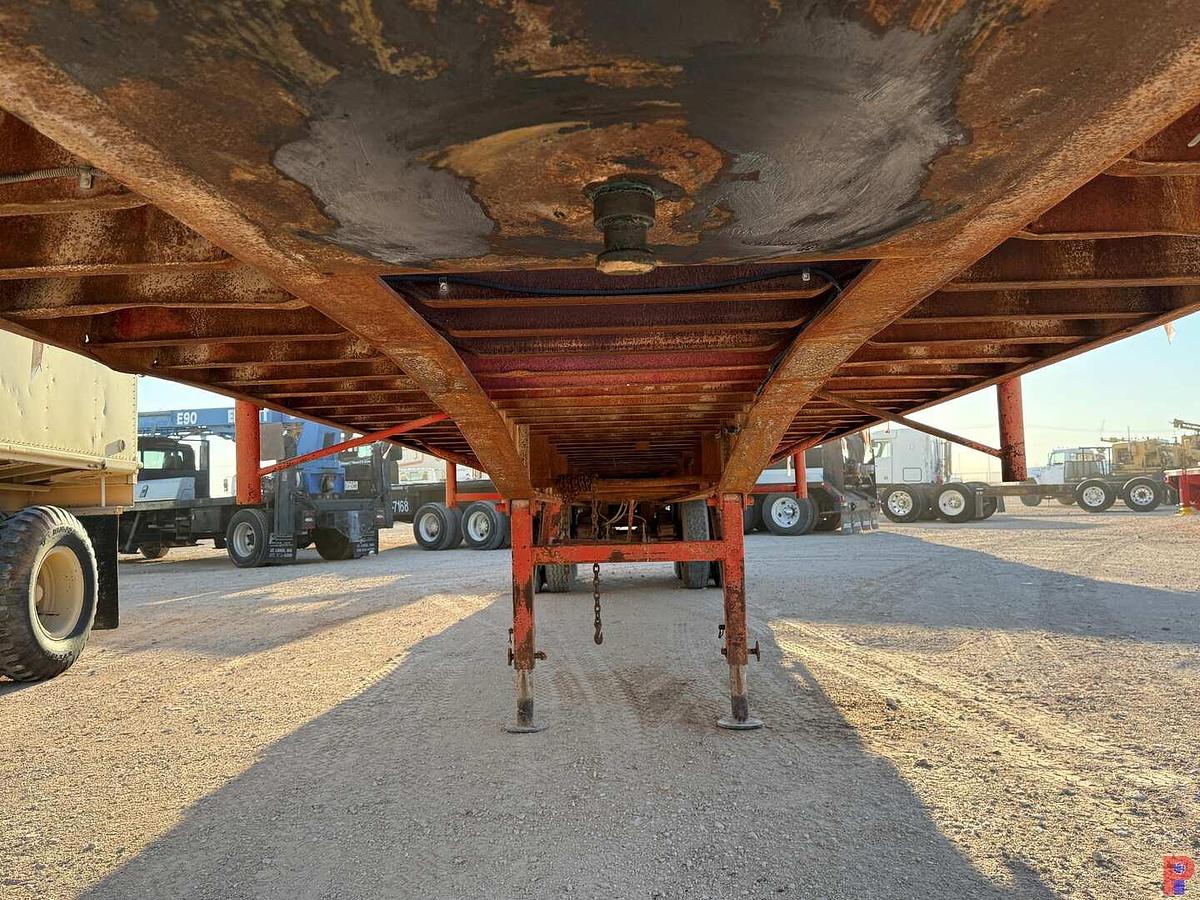 Used 1982 LUFKIN 40’ X 102” OILFIELD FLOAT FLATBED TRAILER