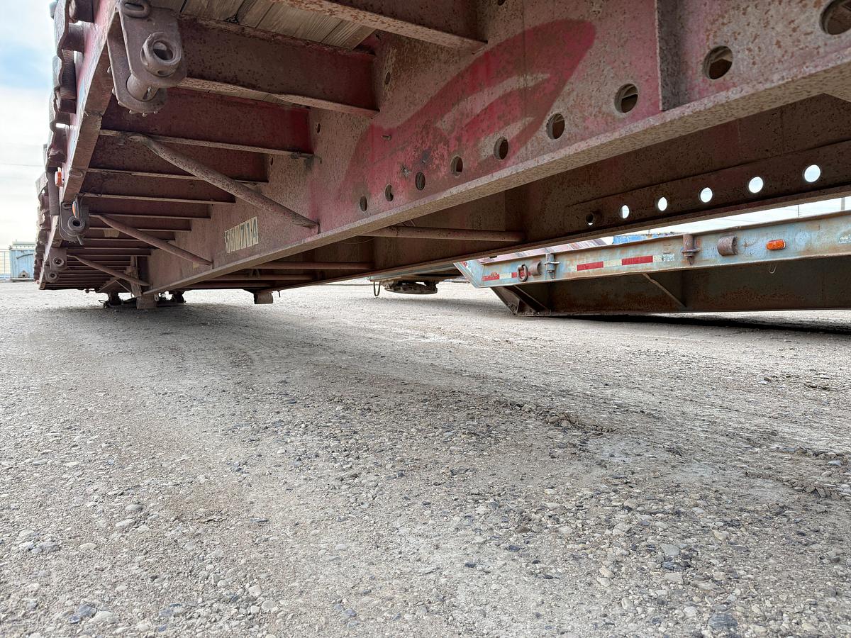 Used 1980 LUFKIN  43’ X 96” T/A OILFIELD FLOAT FLATBED TRAILER