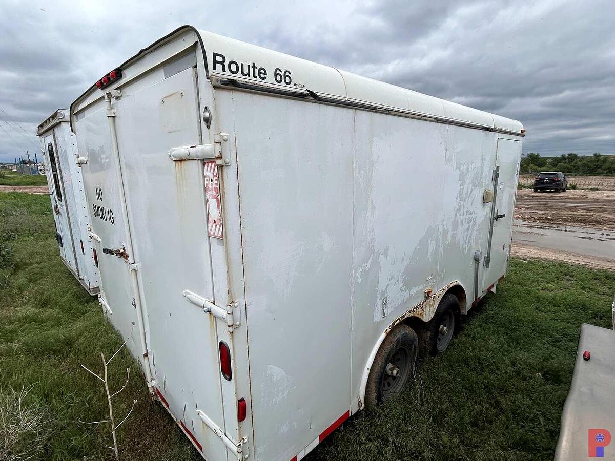 Used 2004 CM TRAILERS 15’ T/A CREW / DOGHOUSE BUMPER PULL TRAILER