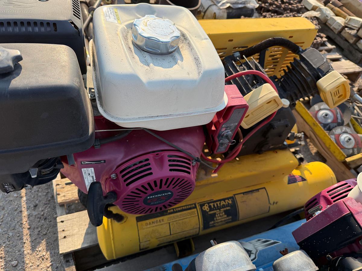Used (2) GAS POWERED AIR COMPRESSORS