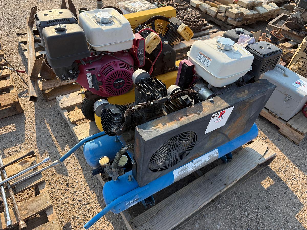 Used (2) GAS POWERED AIR COMPRESSORS