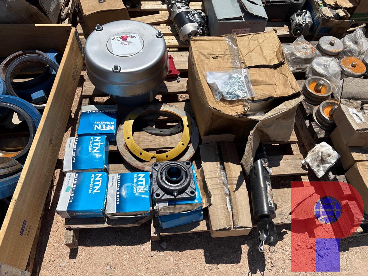 Used PALLET W/ NTN BEARING UNITS & AIR INTAKE COVERS
