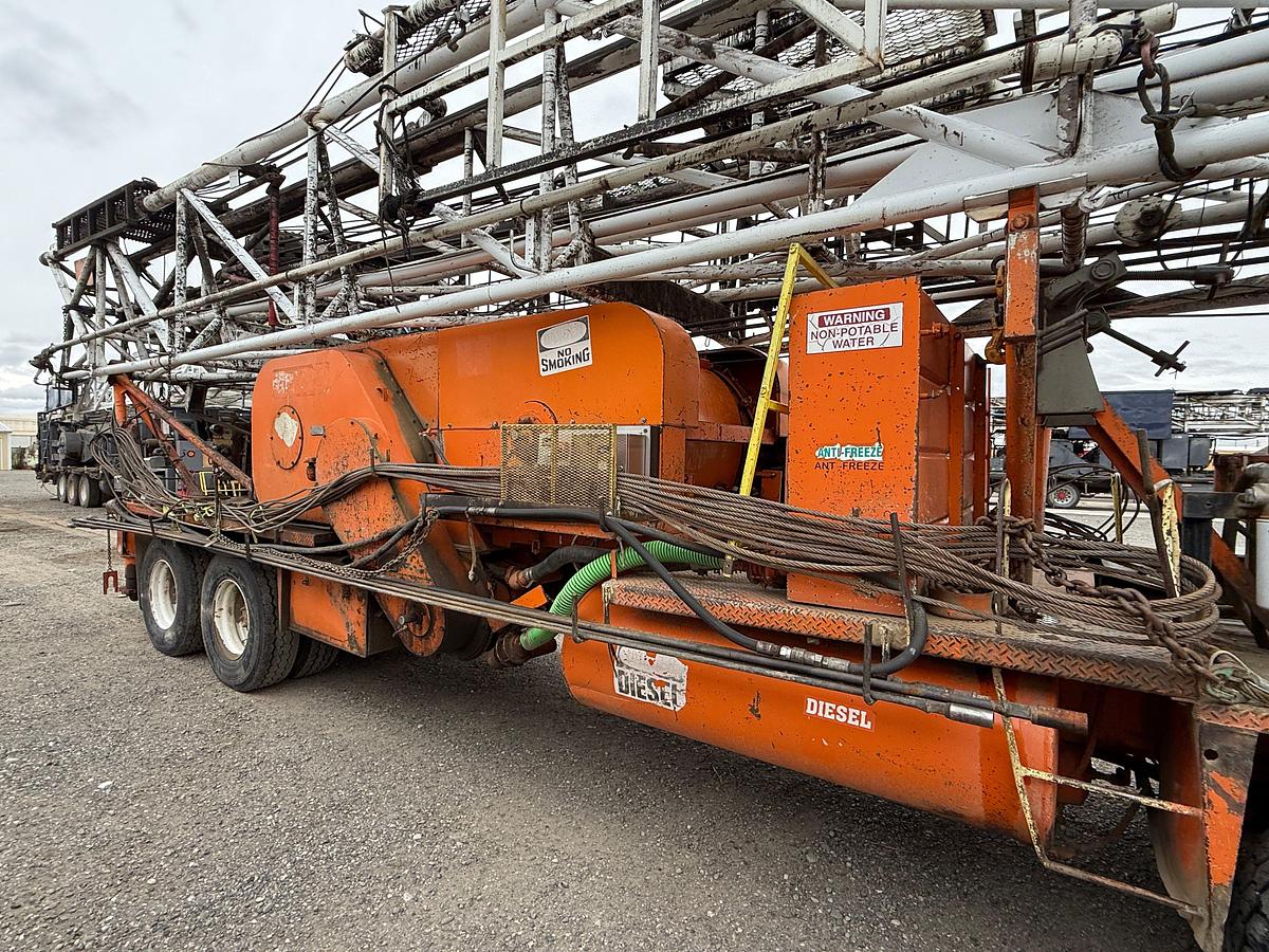 Used 1980 FRANKS MOBILRIG 300 1287/160 DTD-HT 96’-215K 4-AXLE WELL SERVICE WORKOVER RIG