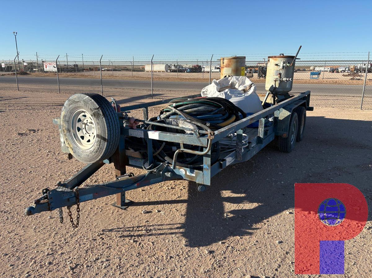 Used 2015 PJ 20’ X 7’ T/A BUMPER PULL SANDBLASTING TRAILER