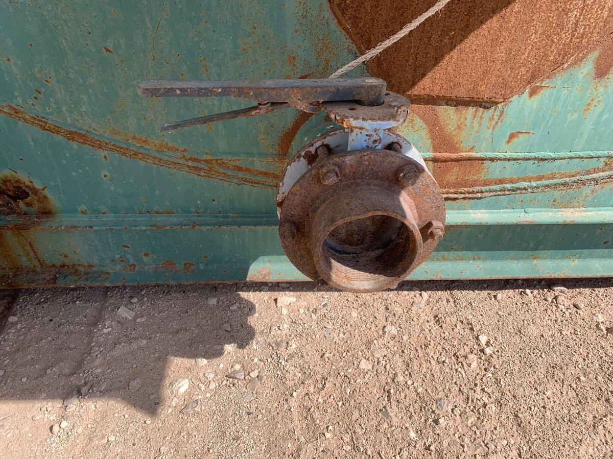Used 40’L x 11’ W x 7’ T 350bbl Round Bottom Open Top Skidded Tank