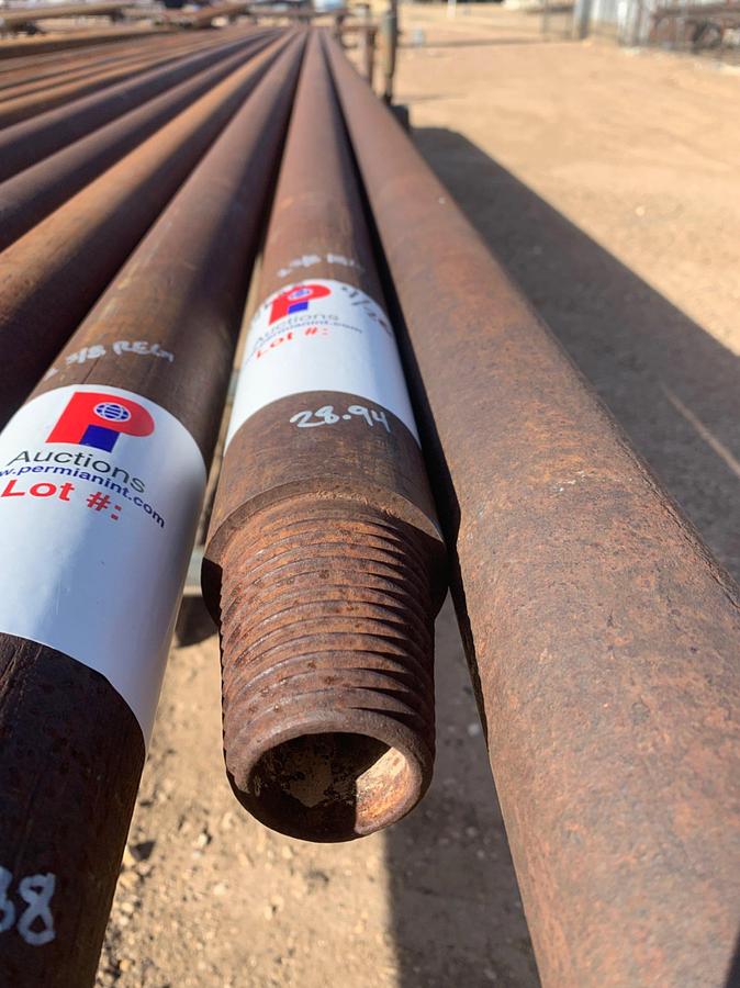 Used 2 7/8” OD x 1 3/8” ID x 28.84’ L Slick Drill Collar w/ 2 3/8 REG Connections