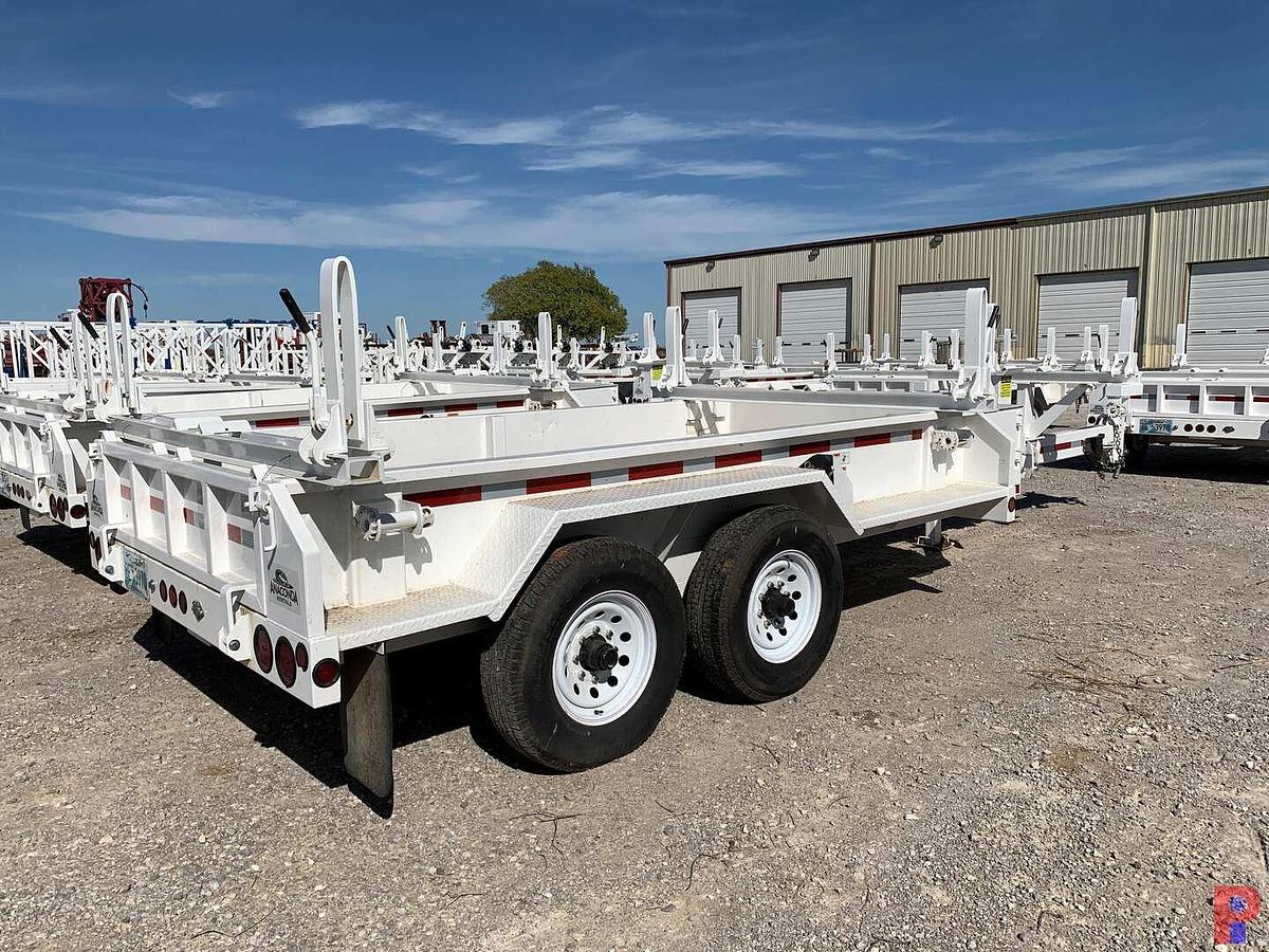 Used 2017 BROOKS BROTHERS TRAILERS 21’ T/A PINTLE HITCH POLE TRAILER