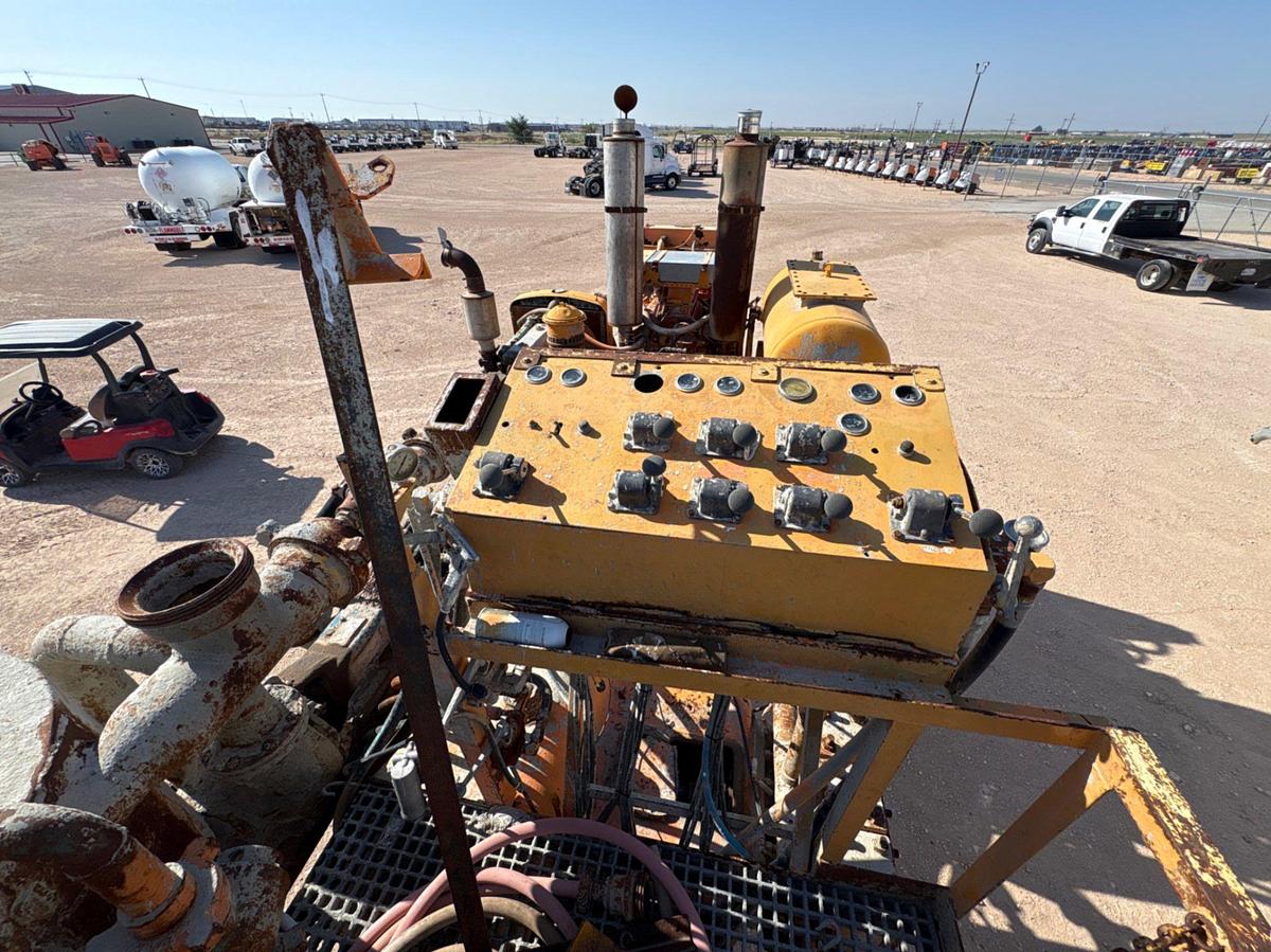 Used National Oilwell P17 T/A cement pump trailer