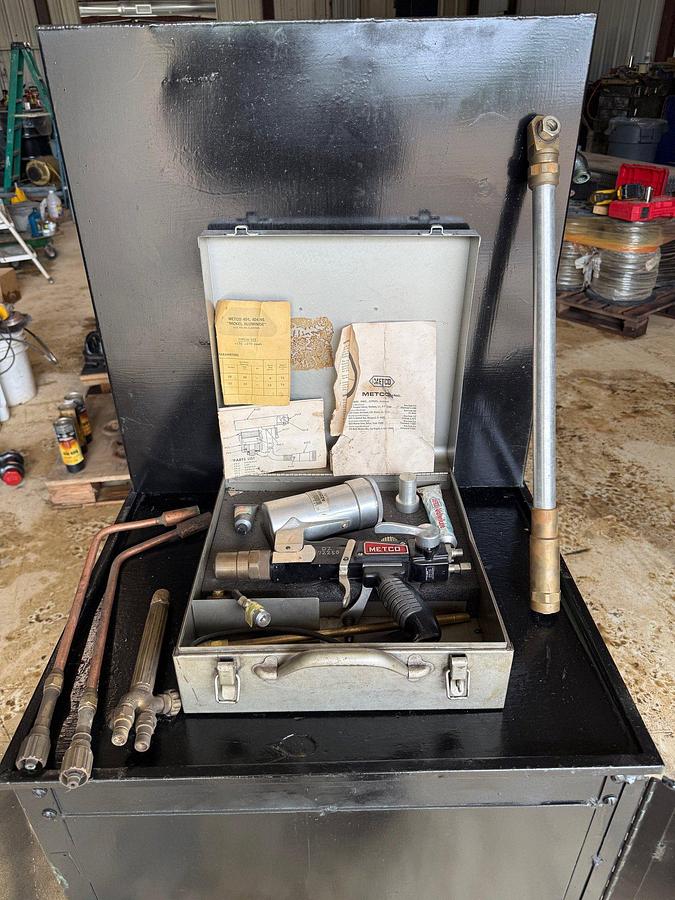 Used METCO SP Thermo Spray Gun with case, accessories