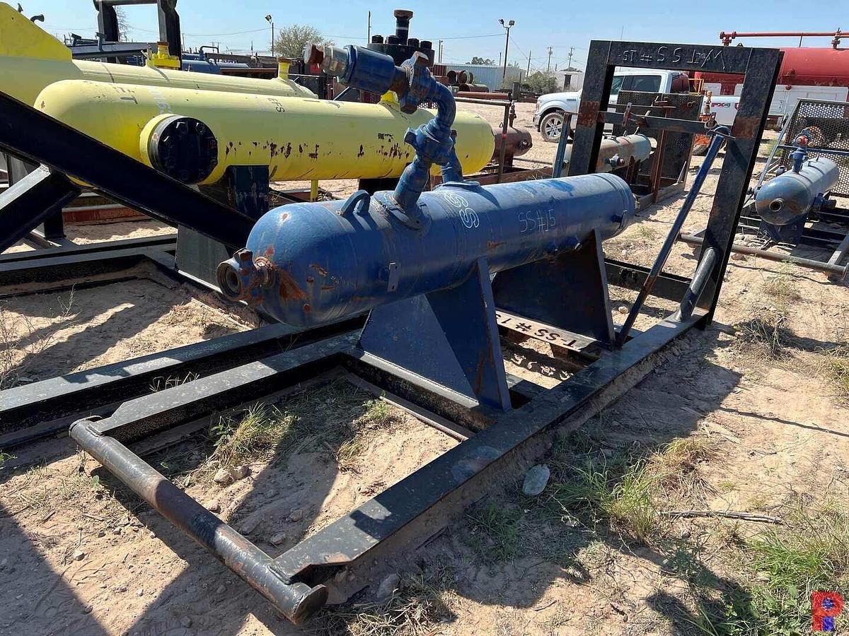 Used SKID MTD 16” X 7’6” 4500 PSI VERTICAL SAND SEPARATOR