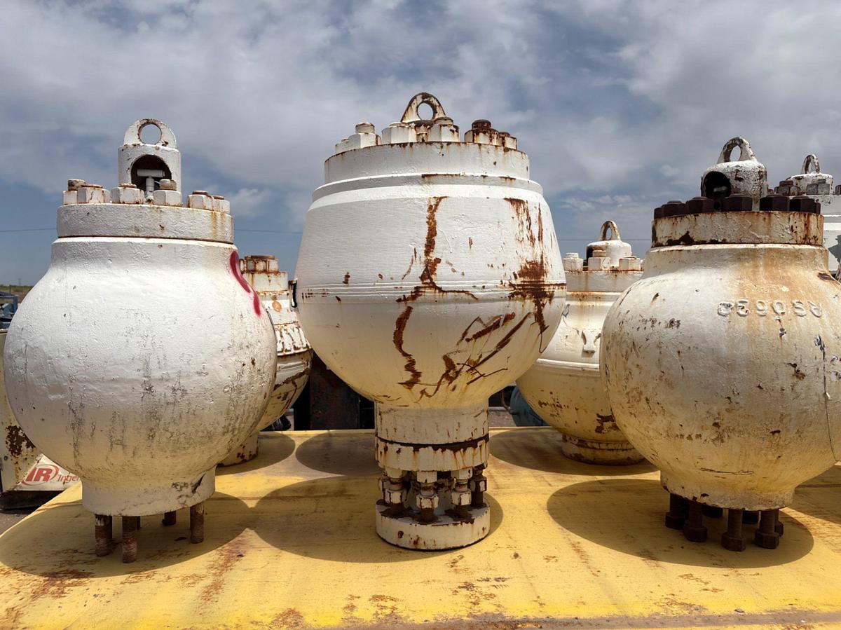 Used (2) HYDRIL 5K pulsation dampeners