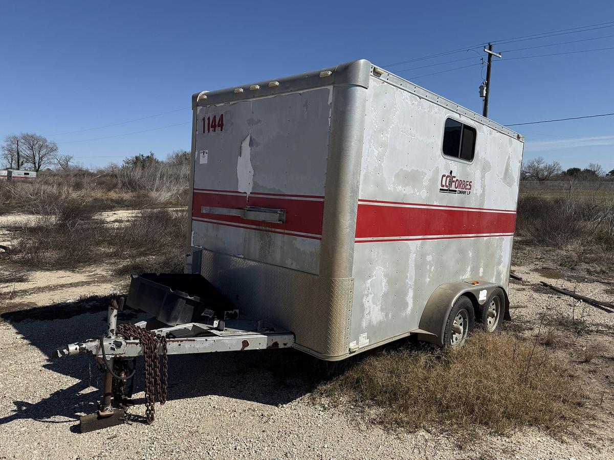Used 2013 FABRIQUE 12’ T/A BUMPER PULL DOGHOUSE TRAILER