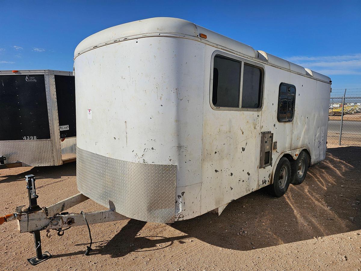 Used 2001 CMTR 18’ x 8’ t/a bumper pull enclosed trailer