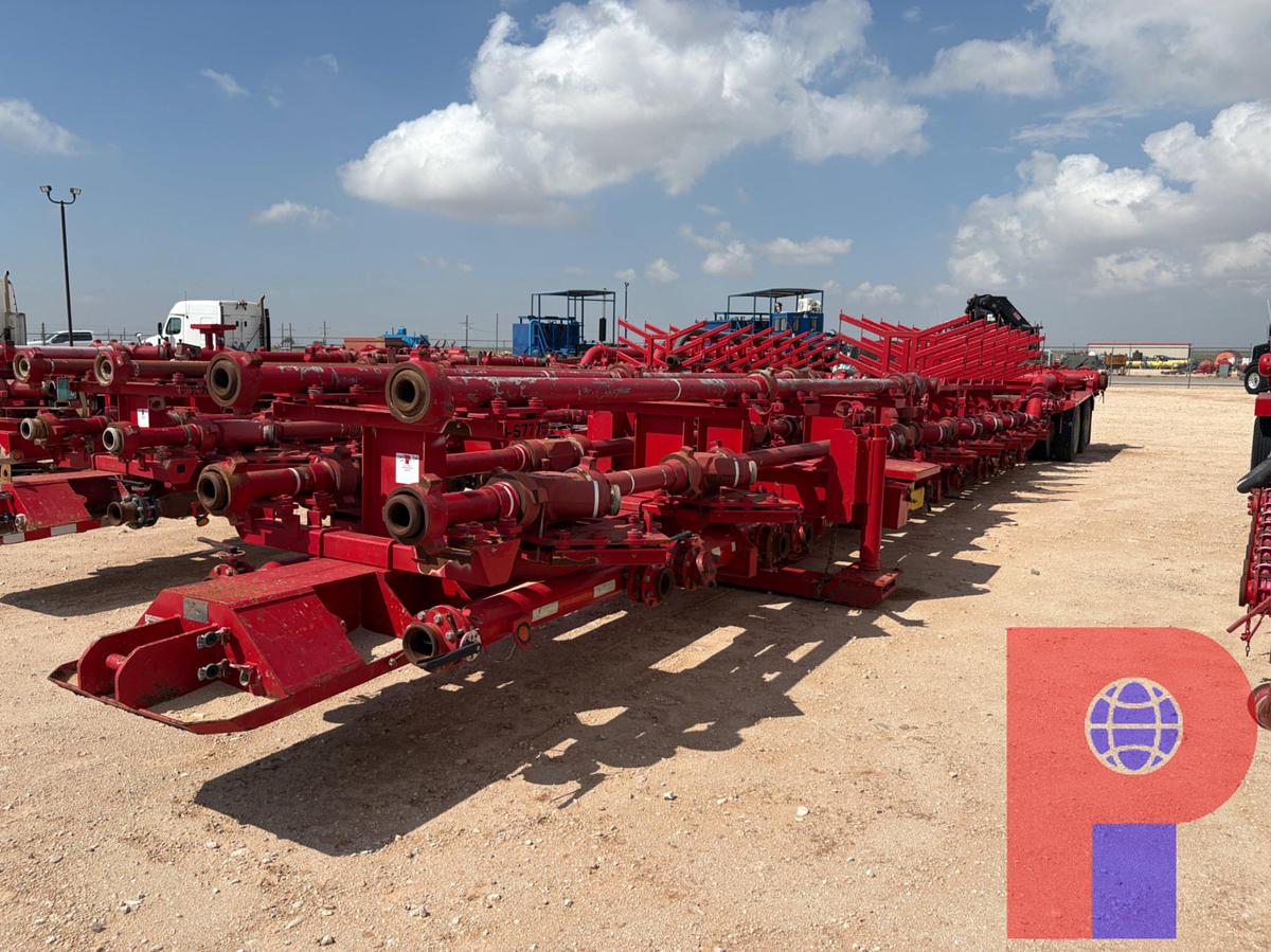 Used 2017 BO’S BETTER BUILT 53’ 16-ARM T/A FRAC MISSLE/MANIFOLD TRAILER