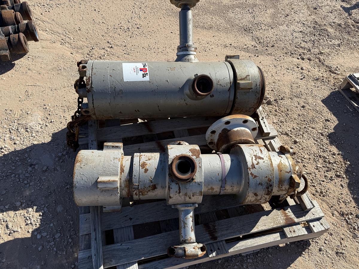 Used (2) MULTI-SIZE SINGLE PLUG CEMENT HEADS