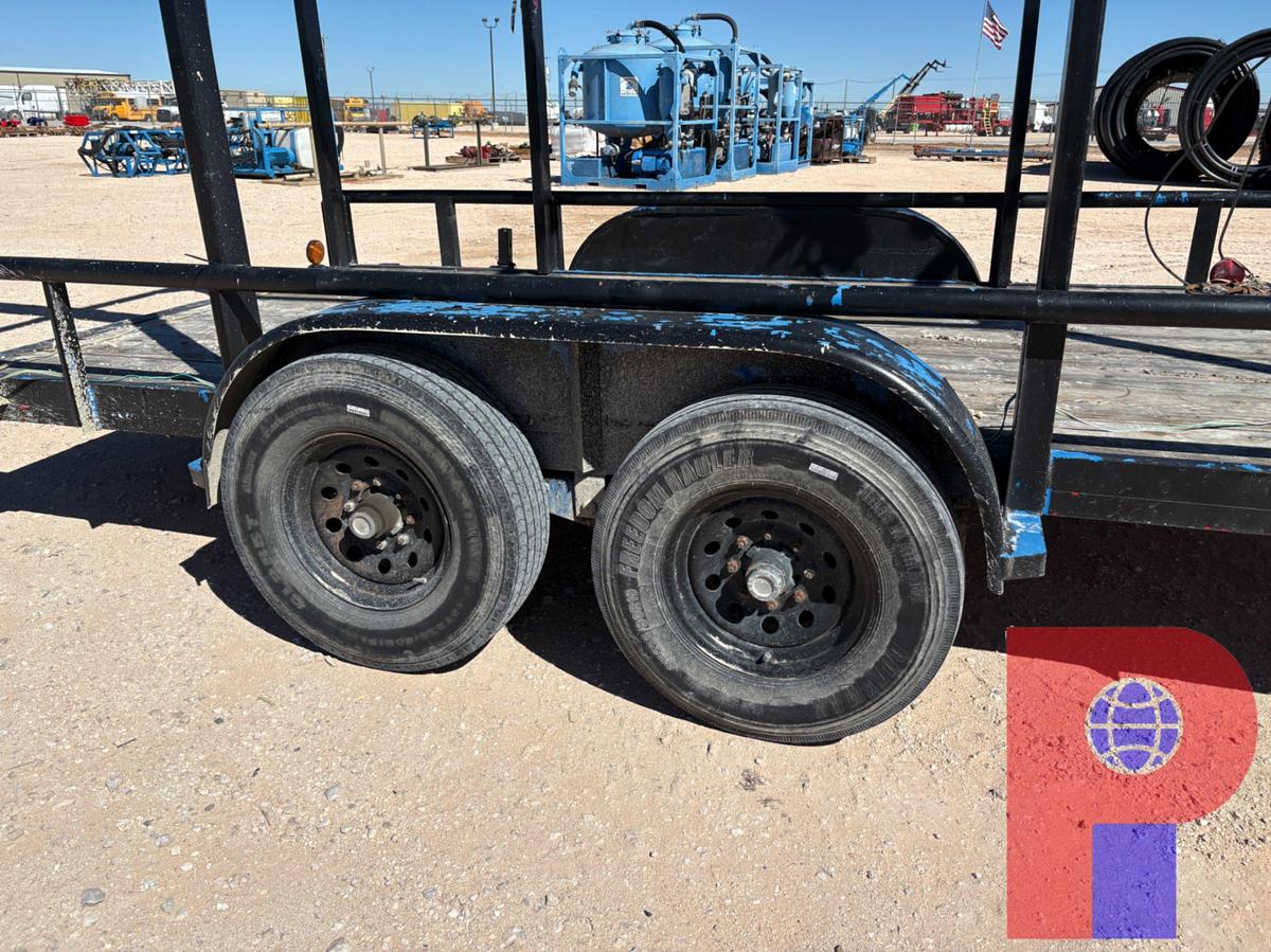 Used SHOPBUILT 16’ X 7’ T/A GOOSENECK MONORAIL TRAILER