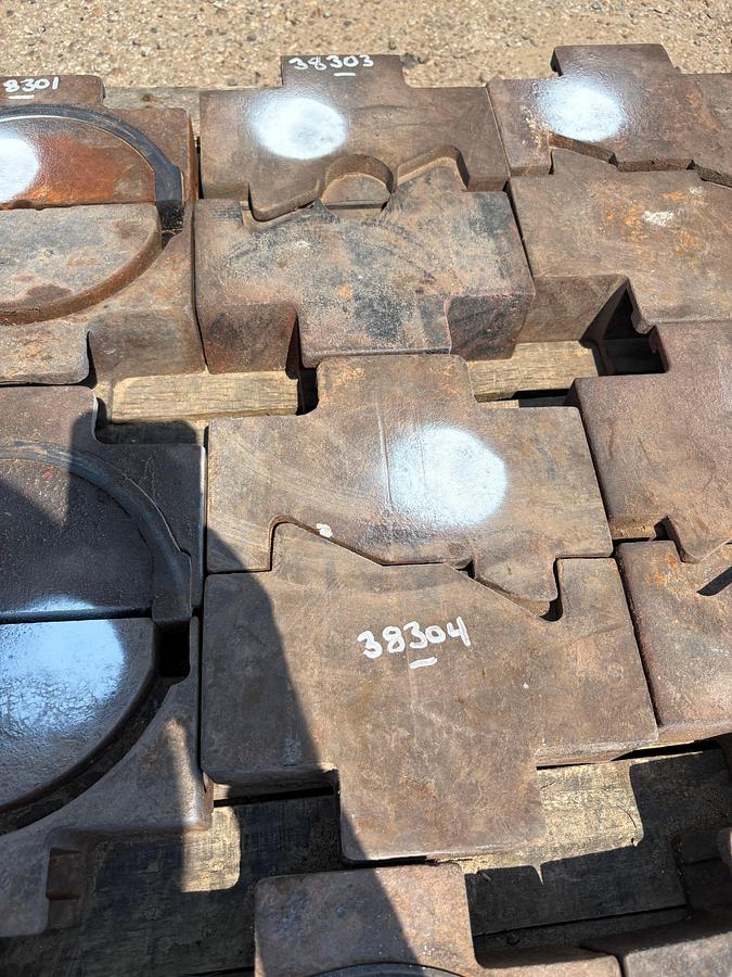 Used Set of (2) 9-1/2”W blind bop rams