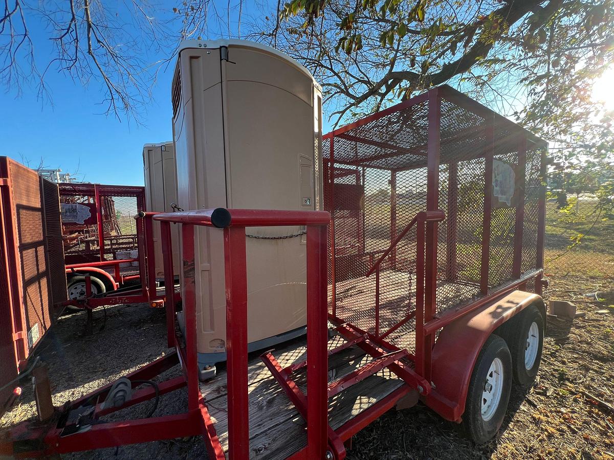 Used 2012 BIG TEX 16ft Porta/ Trash Combo Trailer