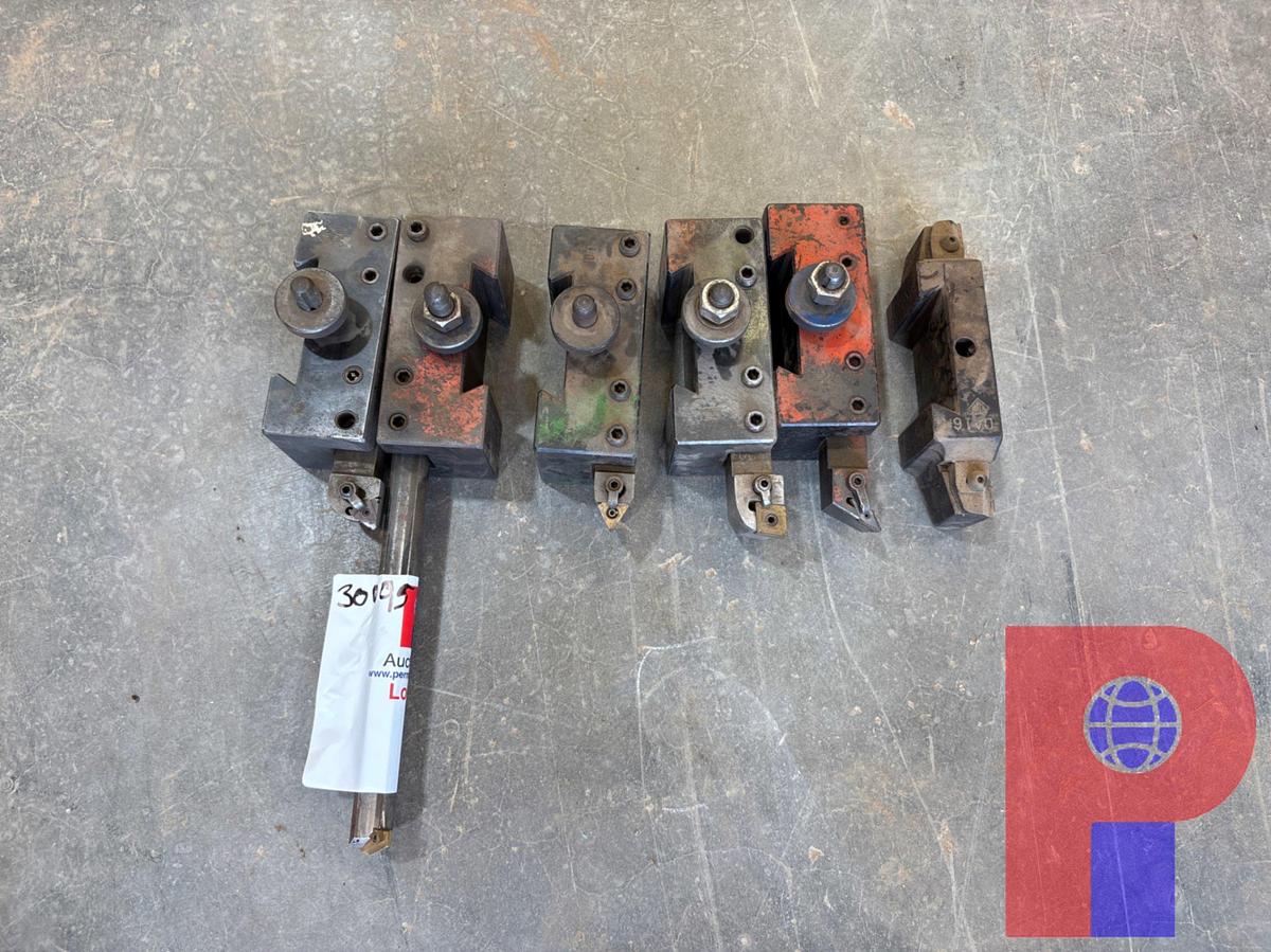 Used (6) ASSORTED TOOL HOLDERS FOR LATHE