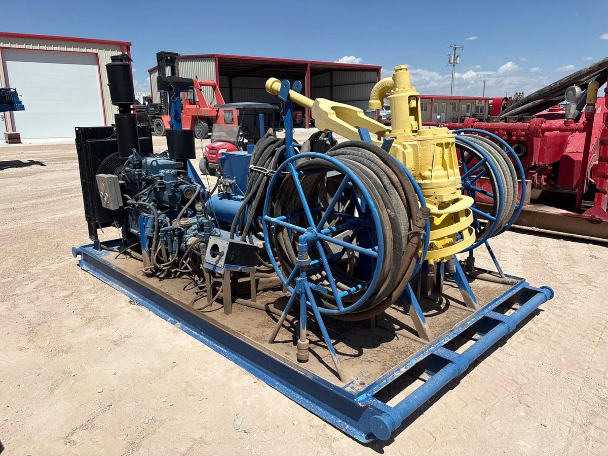 Used Bowen 2.5 power swivel unit, skidded