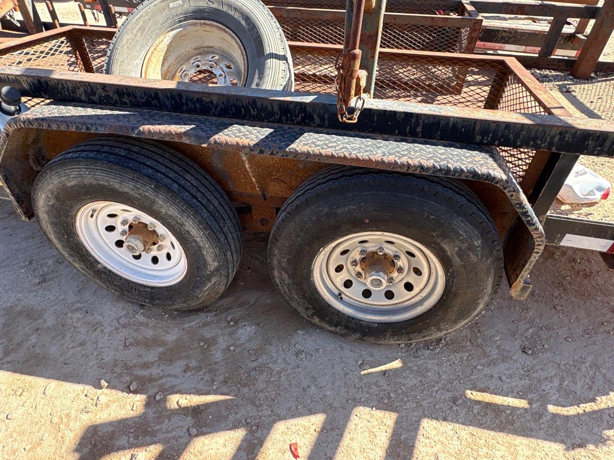 Used 2012 BIG TEX 18’ X 7’ T/A BUMPER PULL UTILITY TRAILER