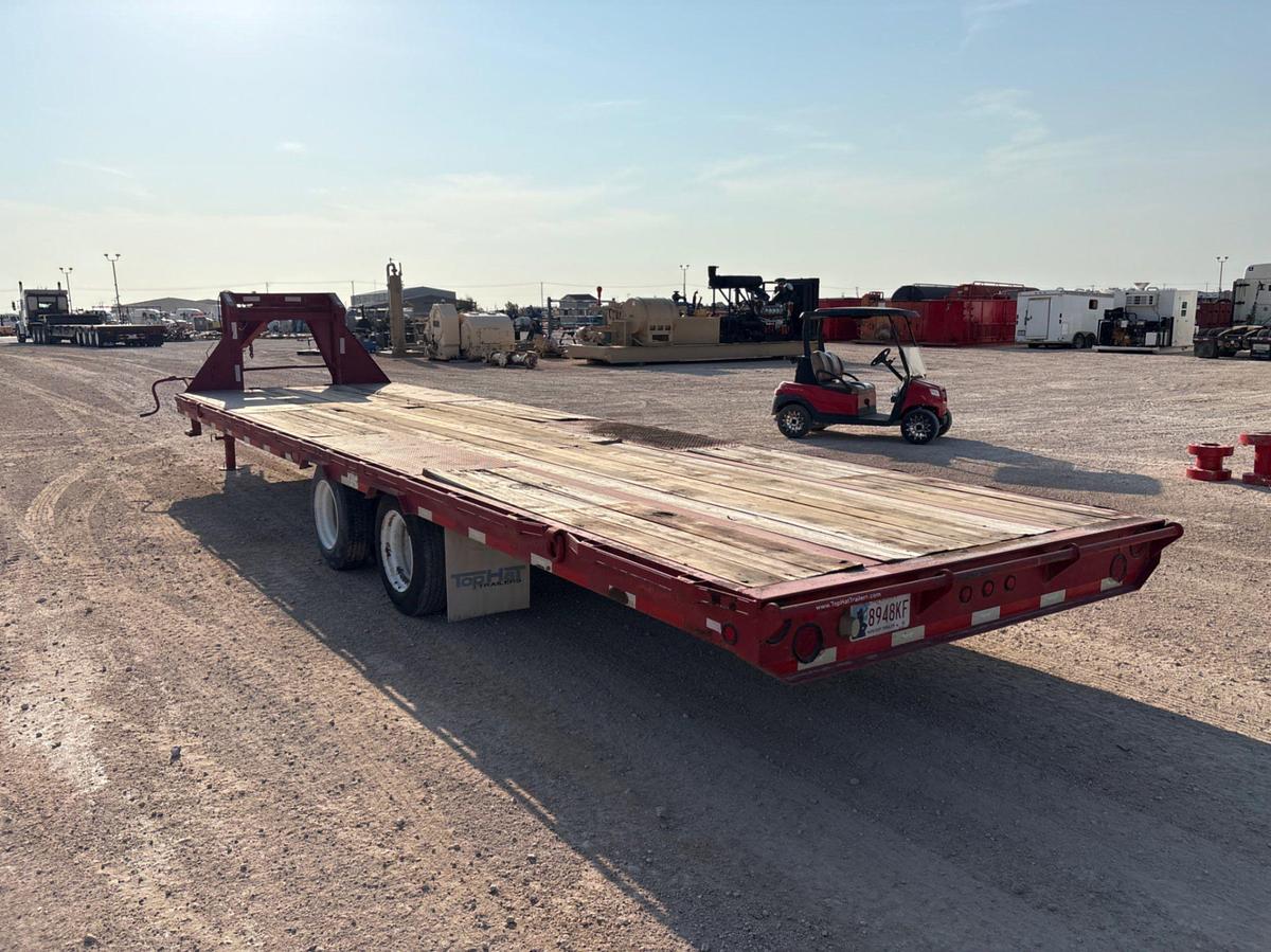 Used 2013 TOP HAT TRAILERS 30’ X 102” T/A GOOSENECK TRAILER