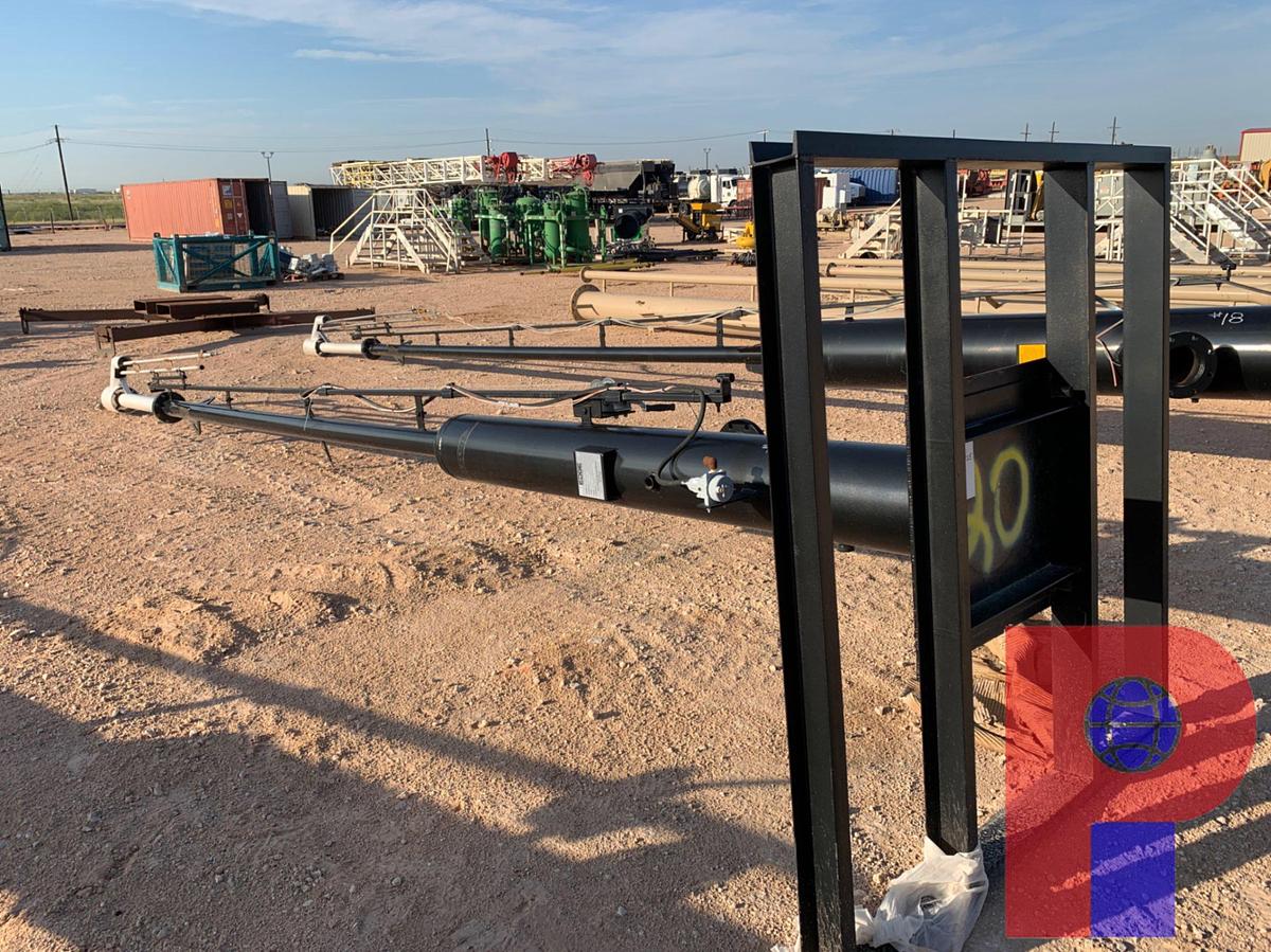 Used 25’ EDGE INDUSTRIES SKIDDED GAS FLARE